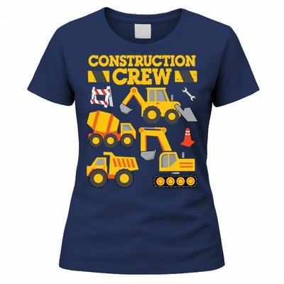 Construction Crew Worker Excavator Boy Girl Women's T-Shirt