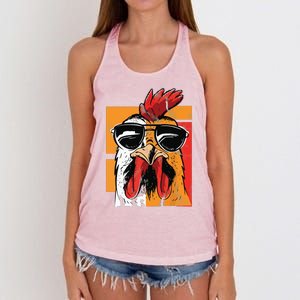 Cool Chicken Whisperer For Men Women Chicken Lover Farmer Women's Knotted Racerback Tank