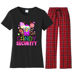 Candy Costume Women Candy Land Candy Crew Groovy Sweetie Gift Women's Flannel Pajama Set