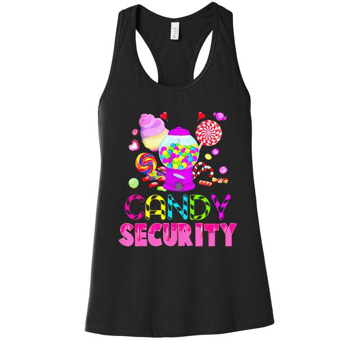 Candy Costume Women Candy Land Candy Crew Groovy Sweetie Gift Women's Racerback Tank