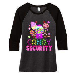 Candy Costume Women Candy Land Candy Crew Groovy Sweetie Gift Women's Tri-Blend 3/4-Sleeve Raglan Shirt