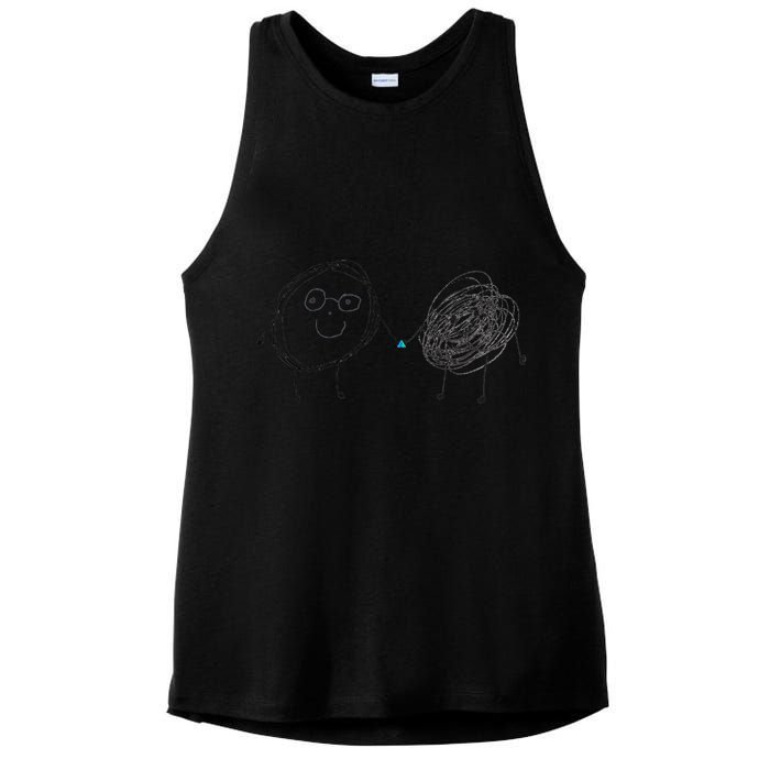 Connection. Calm with Chaos. Help Chaos With Connection Ladies PosiCharge Tri-Blend Wicking Tank