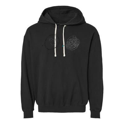 Connection. Calm with Chaos. Help Chaos With Connection Garment-Dyed Fleece Hoodie