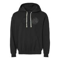 Connection. Calm with Chaos. Help Chaos With Connection Garment-Dyed Fleece Hoodie