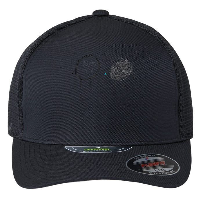 Connection. Calm with Chaos. Help Chaos With Connection Flexfit Unipanel Trucker Cap