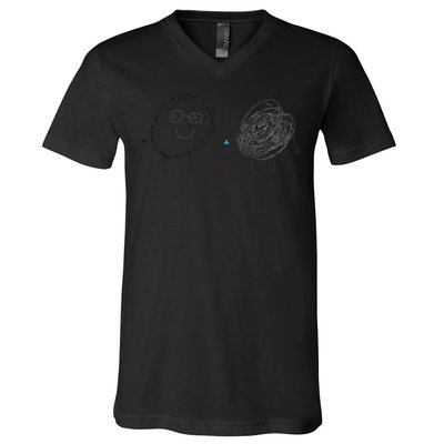 Connection. Calm with Chaos. Help Chaos With Connection V-Neck T-Shirt