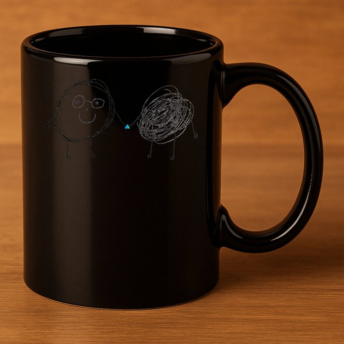 Connection. Calm with Chaos. Help Chaos With Connection 11oz C Handle Ceramic Mug