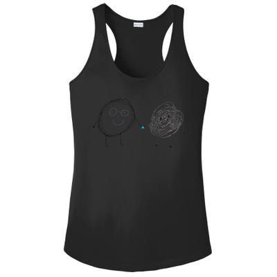 Connection. Calm with Chaos. Help Chaos With Connection Ladies PosiCharge Competitor Racerback Tank
