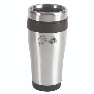 Connection. Calm with Chaos. Help Chaos With Connection 16oz Travel Tumbler