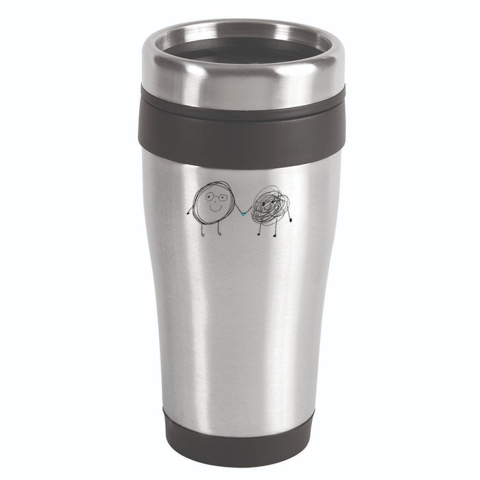 Connection. Calm with Chaos. Help Chaos With Connection 16oz Travel Tumbler