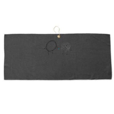 Connection. Calm with Chaos. Help Chaos With Connection Large Microfiber Waffle Golf Towel