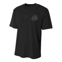 Connection. Calm with Chaos. Help Chaos With Connection Youth Performance Sprint T-Shirt