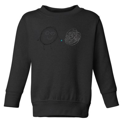 Connection. Calm with Chaos. Help Chaos With Connection Toddler Sweatshirt