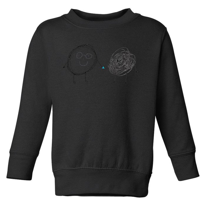 Connection. Calm with Chaos. Help Chaos With Connection Toddler Sweatshirt