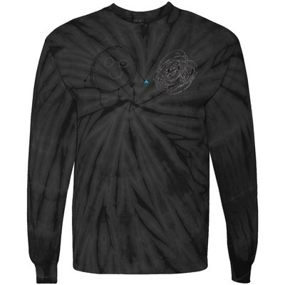 Connection. Calm with Chaos. Help Chaos With Connection Tie-Dye Long Sleeve Shirt