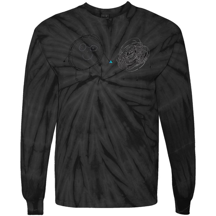 Connection. Calm with Chaos. Help Chaos With Connection Tie-Dye Long Sleeve Shirt