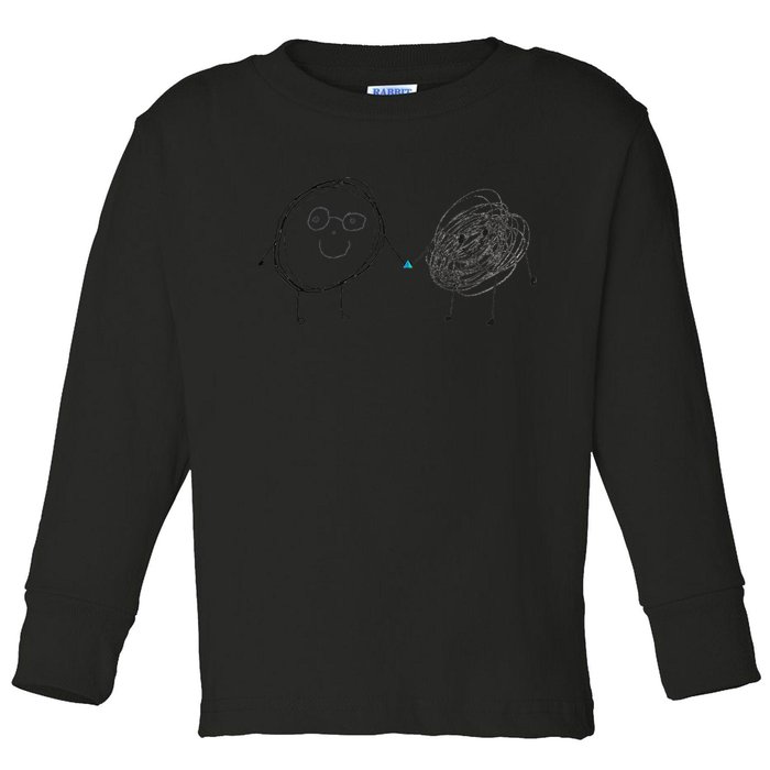Connection. Calm with Chaos. Help Chaos With Connection Toddler Long Sleeve Shirt