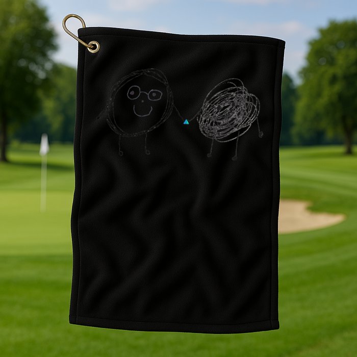 Connection. Calm with Chaos. Help Chaos With Connection Golf Towel