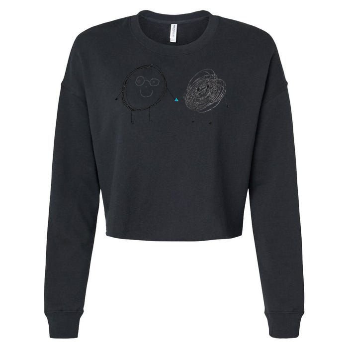 Connection. Calm with Chaos. Help Chaos With Connection Cropped Pullover Crew