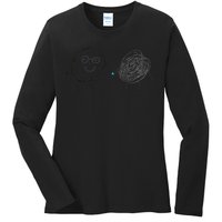 Connection. Calm with Chaos. Help Chaos With Connection Ladies Long Sleeve Shirt