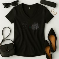 Connection. Calm with Chaos. Help Chaos With Connection Women's V-Neck T-Shirt