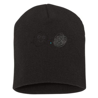 Connection. Calm with Chaos. Help Chaos With Connection Short Acrylic Beanie