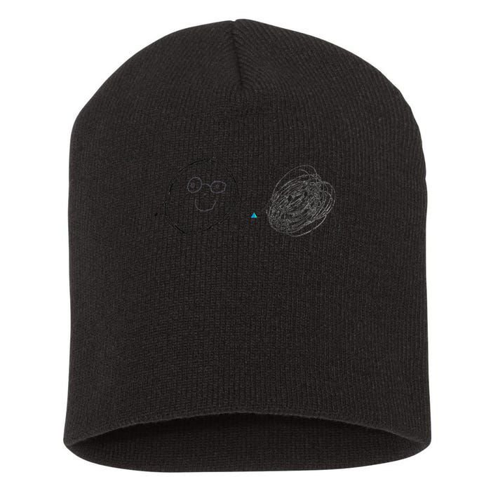 Connection. Calm with Chaos. Help Chaos With Connection Short Acrylic Beanie