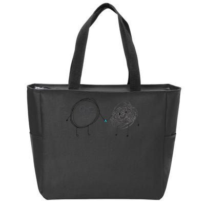 Connection. Calm with Chaos. Help Chaos With Connection Zip Tote Bag