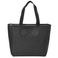 Connection. Calm with Chaos. Help Chaos With Connection Zip Tote Bag