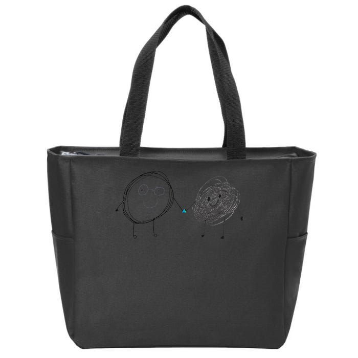 Connection. Calm with Chaos. Help Chaos With Connection Zip Tote Bag