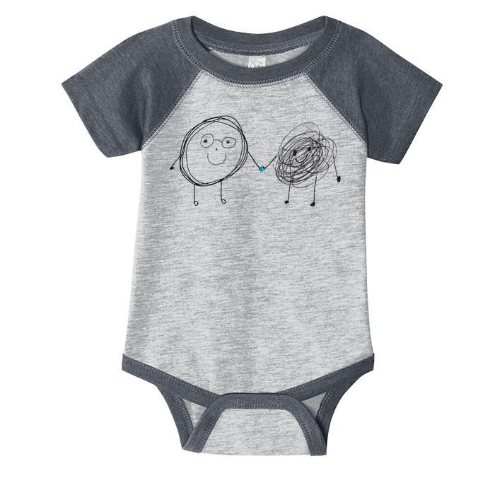 Connection. Calm with Chaos. Help Chaos With Connection Infant Baby Jersey Bodysuit