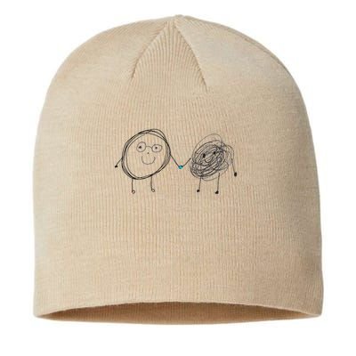 Connection. Calm with Chaos. Help Chaos With Connection Sustainable Beanie