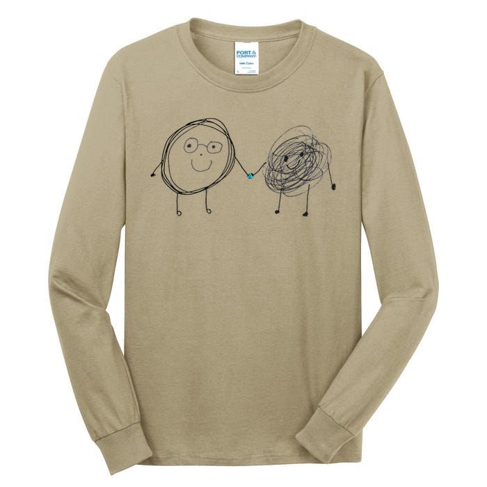 Connection. Calm with Chaos. Help Chaos With Connection Tall Long Sleeve T-Shirt