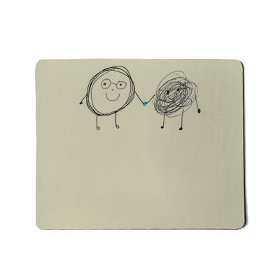 Connection. Calm with Chaos. Help Chaos With Connection Mousepad