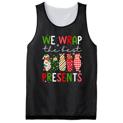 Cute Chritsmas We Wrap The Best Presents L D Nicu Mother Baby Nurse Xmas Gift Mesh Reversible Basketball Jersey Tank