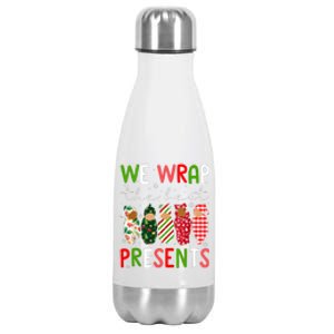 Cute Chritsmas We Wrap The Best Presents L D Nicu Mother Baby Nurse Xmas Gift Stainless Steel Insulated Water Bottle