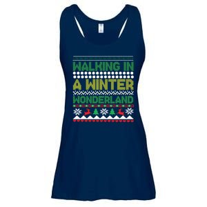 Cool Christmas Walking In A Winter Wonderland Ladies Essential Flowy Tank