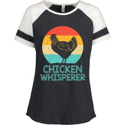 Cool Chicken Whisperer For Chicken Lover Farmer Enza Ladies Jersey Colorblock Tee