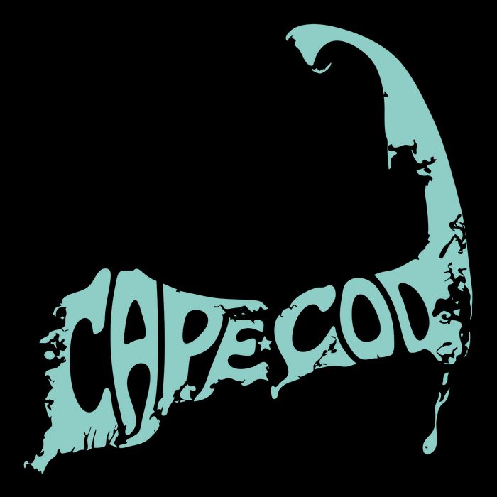Cape Cod Word Art 7-Panel Snapback Hat