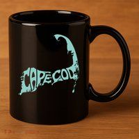 Cape Cod Word Art 11oz C Handle Ceramic Mug