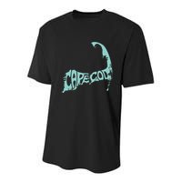 Cape Cod Word Art Youth Performance Sprint T-Shirt