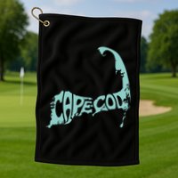 Cape Cod Word Art Golf Towel