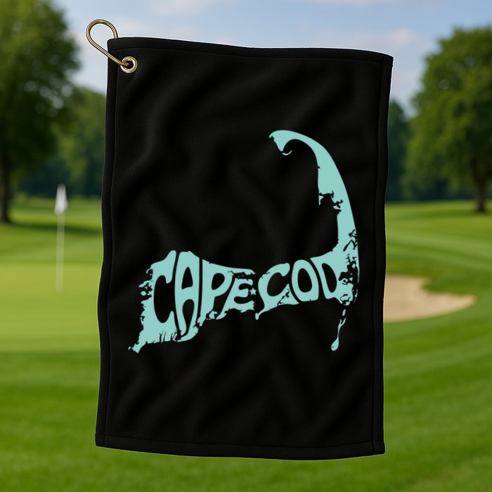 Cape Cod Word Art Golf Towel