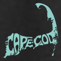 Cape Cod Word Art Golf Towel