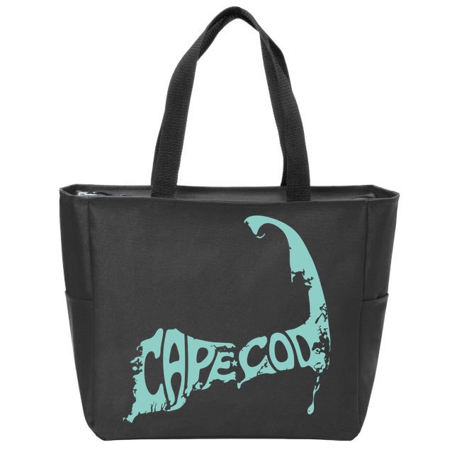 Cape Cod Word Art Zip Tote Bag