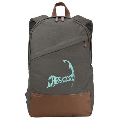 Cape Cod Word Art Cotton Canvas Backpack