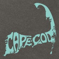 Cape Cod Word Art Cotton Canvas Backpack