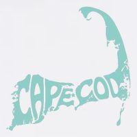 Cape Cod Word Art Garment-Dyed Sweatshirt