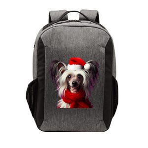 Chinese Crested With Santa Hat Christmas Dog Owner Lover Mom Gift Vector Backpack