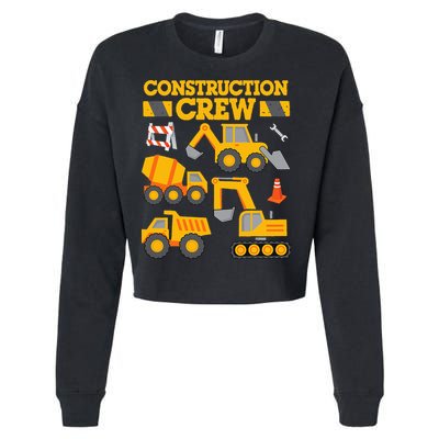 Construction Crew Worker Excavator Cropped Pullover Crew